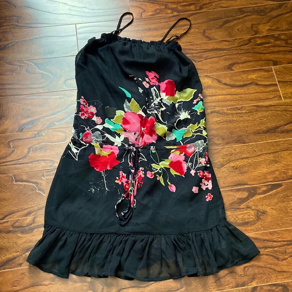Beautiful Costa Blanca Collection floral print strappy dress in size XS/TP